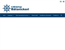 Tablet Screenshot of lidkopingsbatsnickeri.se